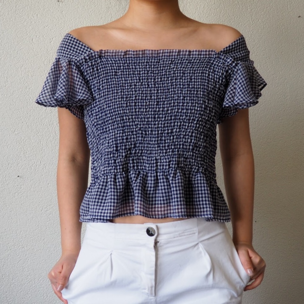 Boutique gingham blouse